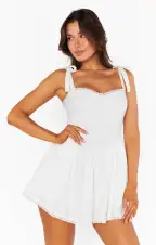 Regal Romper ~ White(XXS)