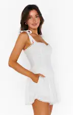Regal Romper ~ White(XXS)