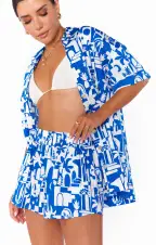 Russell Shorts ~ Santorini Escape(XS)