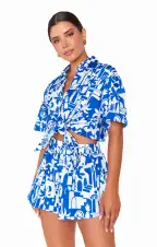 Russell Shorts ~ Santorini Escape(XS)