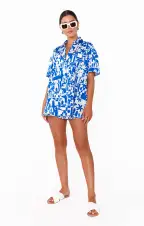 Parker Button Down ~ Santorini Escape(XS)