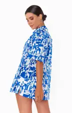 Parker Button Down ~ Santorini Escape(XS)