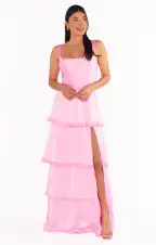 Lady Corset Dress ~ Pink Luxe Satin(XS)