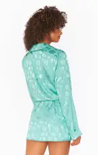 All Night Skort ~ Aquamarine Shell Satin(XS)