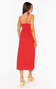 Allegra Midi Dress ~ Cherry Poplin(XS)