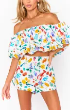 Maria Top ~ Italian Picnic Linen(XS)