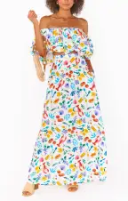 Melody Swing Skirt ~ Italian Picnic Linen(XS)