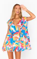 Tabby Tunic ~ Rainbow Pop(XS)