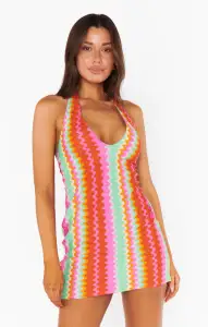 Kate Halter Mini Dress ~ Cabo Groovy Knit(XS)