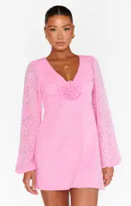 Rosetta Mini Dress ~ Pink Lovely Lace(XS)