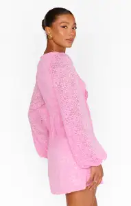 Rosetta Mini Dress ~ Pink Lovely Lace(XS)
