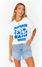 Travis Tee ~ Santorini Graphic(XS)