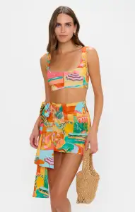 Iva Bow Skirt ~ Postcards From Italia(XS)