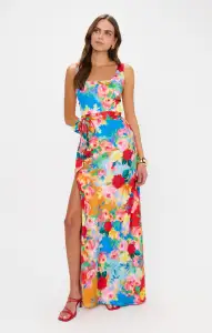 Lana Maxi Dress ~ Sunset Garden Gala(XS)