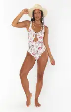 Summer One Piece ~ White Shells(XS)