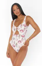 Summer One Piece ~ White Shells(XS)