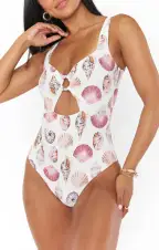 Summer One Piece ~ White Shells(XS)