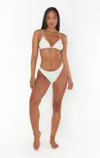 Tanning Top ~ White with Rhinestones(XS)