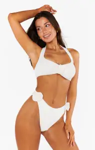 Malta Bottom ~ Ivory Scrunch with Rosettes(XS)