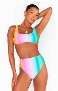 Sanibel Top ~ Ombre Contour Scrunch(XS)
