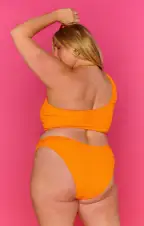 Silvana Bottom ~ Bright Orange Scrunch(XS)