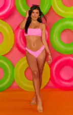 Wave Bottom ~ Ultra Pink Scrunch(XS)