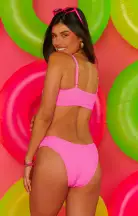 Wave Bottom ~ Ultra Pink Scrunch(XS)