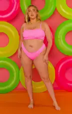Wave Bottom ~ Ultra Pink Scrunch(XS)