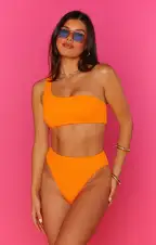 Del Rey Bottom ~ Bright Orange Scrunch(XS)