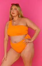 Del Rey Bottom ~ Bright Orange Scrunch(XS)