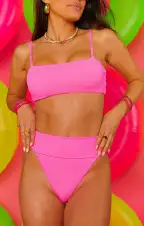 Del Rey Bottom ~ Ultra Pink Scrunch(XS)