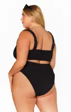 Sail Bottom ~ Black Scrunch(XS)