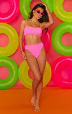 Destin Top ~ Ultra Pink Scrunch(XS)
