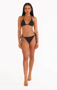 Triangle Top ~ Black Scrunch(XS)