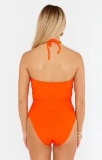 The Tube One Piece ~ Blood Orange Scrunch(XS)