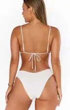 Tanning Top ~ Ivory Scrunch(XS)