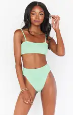 Destin Top ~ Green Melon Scrunch(XS)