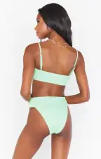 Destin Top ~ Green Melon Scrunch(XS)
