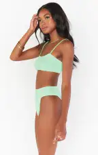 Destin Top ~ Green Melon Scrunch(XS)