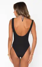 The Scrunch One Piece ~ Black Scrunch(XS)