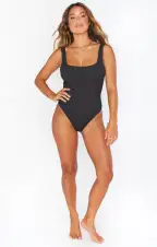The Scrunch One Piece ~ Black Scrunch(XS)
