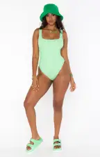 The Scrunch One Piece ~ Green Melon(XS)