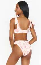Marina Tie Top ~ Reversible Majestic Palm(XS)