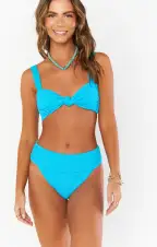 Del Rey Bottom ~ Turquoise Scrunch(XS)