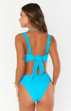 Del Rey Bottom ~ Turquoise Scrunch(XS)