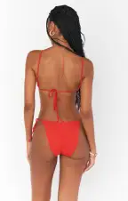 Tanning Top ~ Red Scrunch(XS)