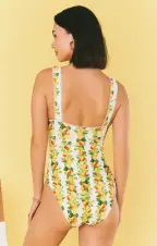 Lucia One Piece ~ Citrus in Georgia Rib(XS)