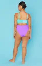 Riptide One Piece ~ Lavender Mojito Scrunch(XS)