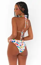 Cozumel High Side Bottom ~ Primary Paradise Scrunch(XS)