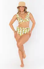 Naples Top ~ Citrus in Georgia Rib(XS)